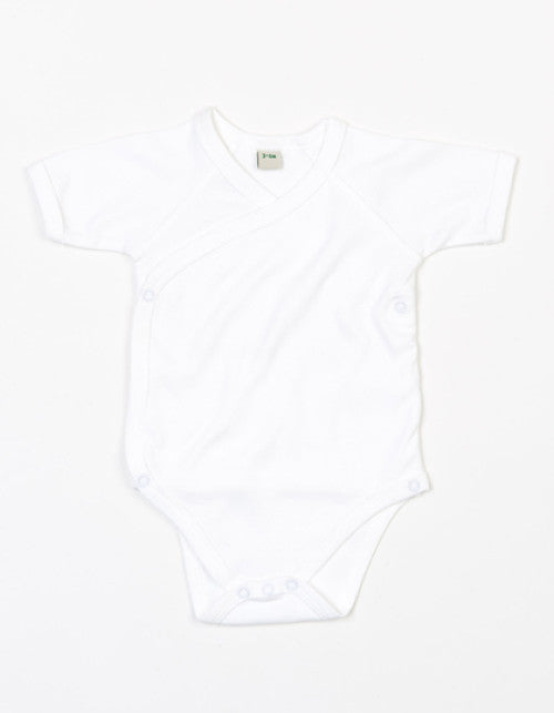 Babybugz - Baby Kimono Bodysuit - White