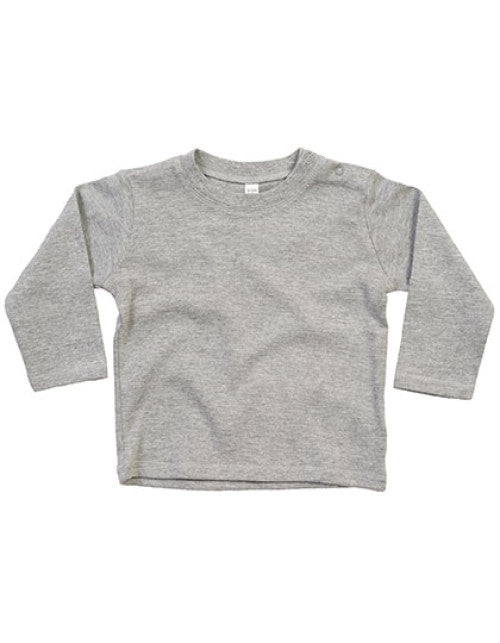 Babybugz - Baby Long Sleeve T - Heather Grey Melange
