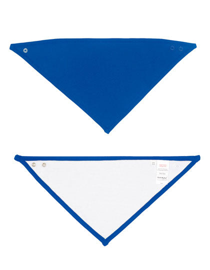 Babybugz - Bandana Bib - White / Cobalt Blue