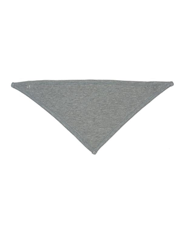 Babybugz - Bandana Bib - White / Heather Grey Melange
