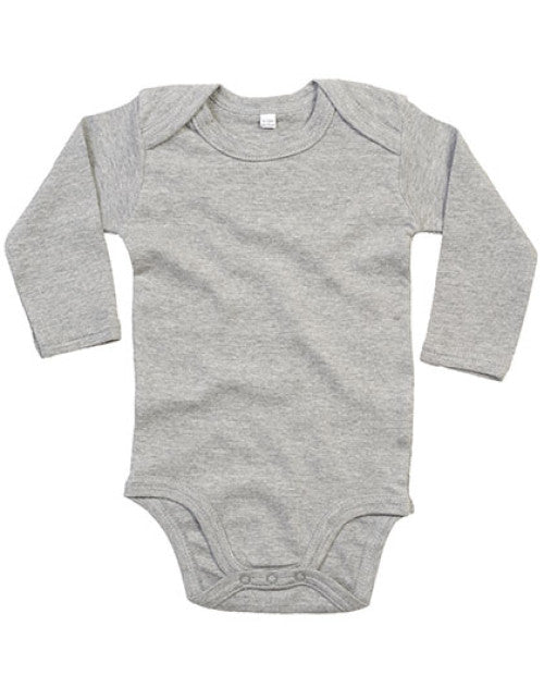 Babybugz - Baby Long Sleeve Bodysuit - Heather Grey Melange