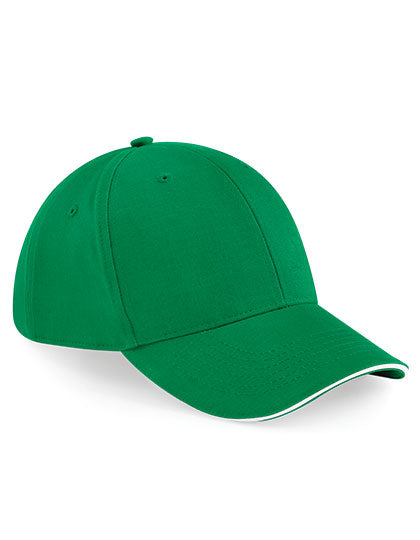 Beechfield - Athleisure 6 Panel Pet  - Kelly Green/White