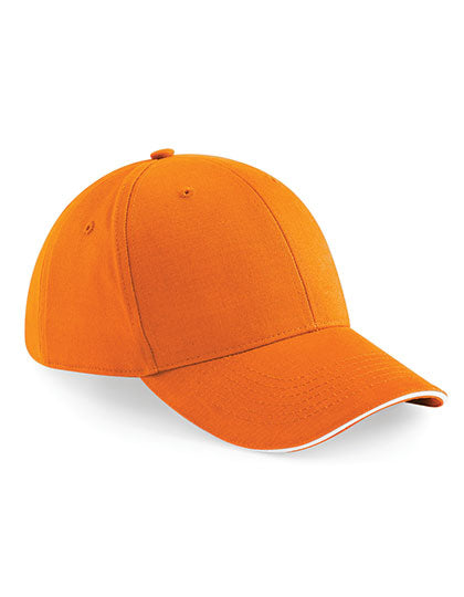 Beechfield - Athleisure 6 Panel Pet  - Orange/White
