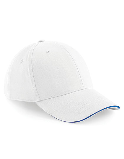 Beechfield - Athleisure 6 Panel Pet  - White/Bright Royal