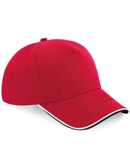 Beechfield - Authentic 5 Panel Pet - Classic Red/Black