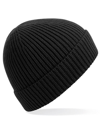 Beechfield - Engineered Geribbelde Muts - Black