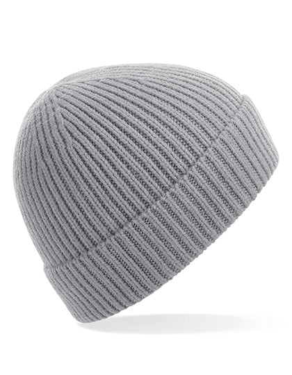 Beechfield - Engineered Geribbelde Muts - Light Grey