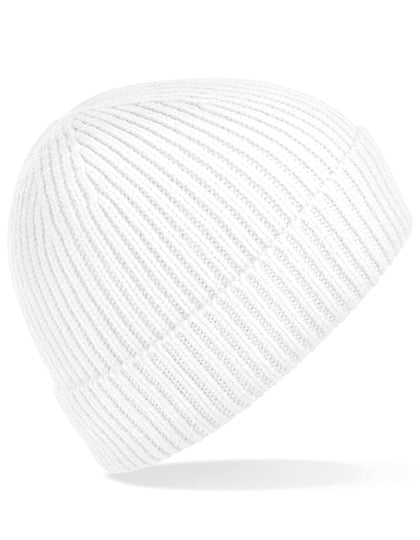 Beechfield - Engineered Geribbelde Muts - White