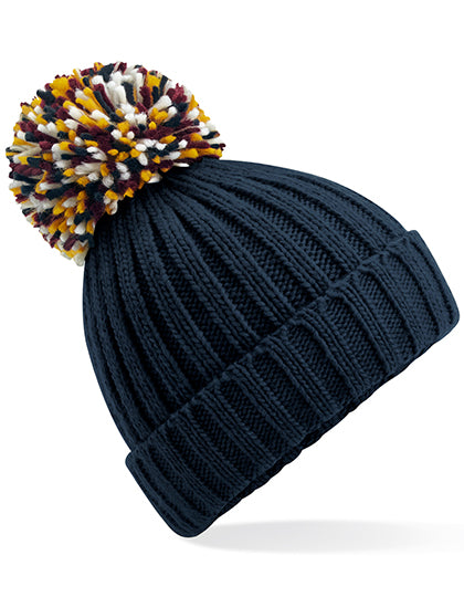 Beechfield - Hygge Pompon Muts - French Navy