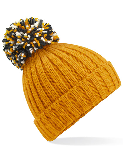 Beechfield - Hygge Pompon Muts - Orange