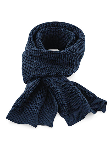Beechfield - Classic Waffle Knit Sjaal - French Navy