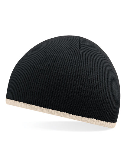 Beechfield - Two-Tone Pull-On Muts - Black/Stone