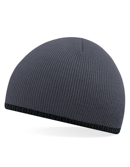 Beechfield - Two-Tone Pull-On Muts - Graphite Grey/Black