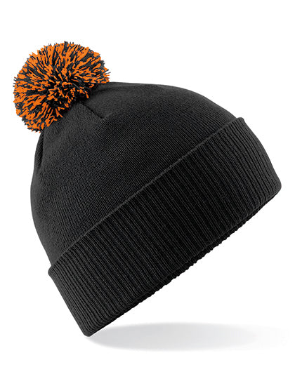 Beechfield - Snowstar Muts - Black/Orange