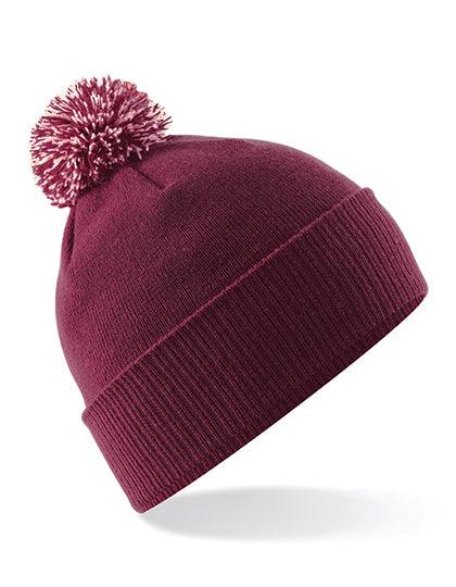 Beechfield - Snowstar Muts - Burgundy/Off White