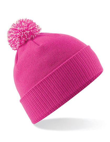 Beechfield - Snowstar Muts - Fuchsia/Off White