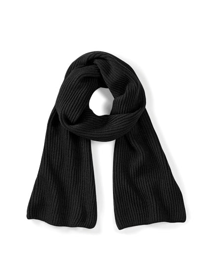 Beechfield - Metro Knitted Sjaal - Black