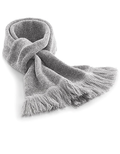 Beechfield - Classic Knitted Sjaal - Heather Grey