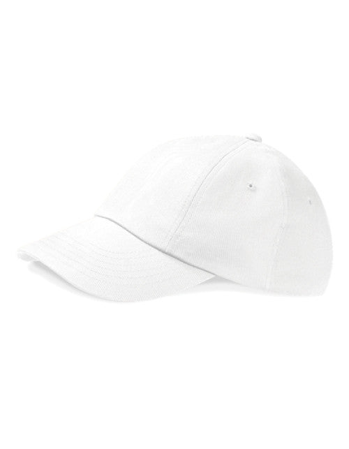 Beechfield - Low Profile Heavy Cotton Drill Cap - White