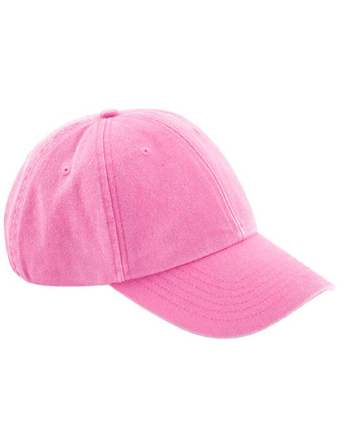 Beechfield - Low Profile Vintage Cap - Vintage True Pink