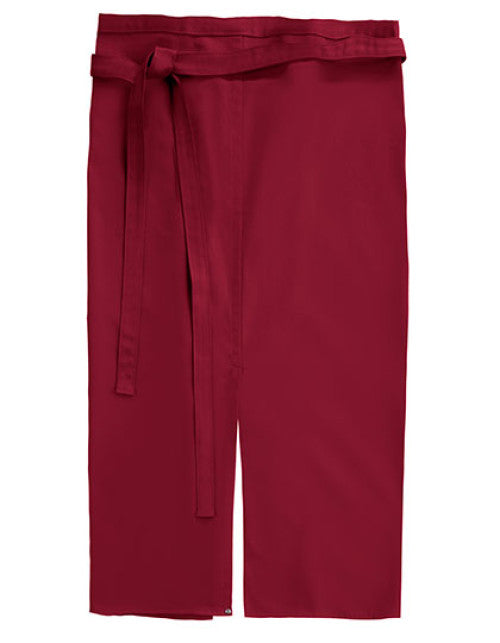 CG Workwear - Slit Apron Milano 80 x 100 cm - Cherry