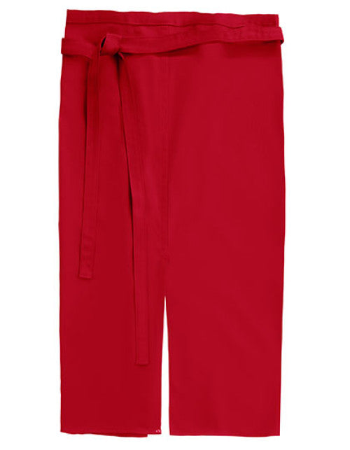 CG Workwear - Slit Apron Milano 80 x 100 cm - Red