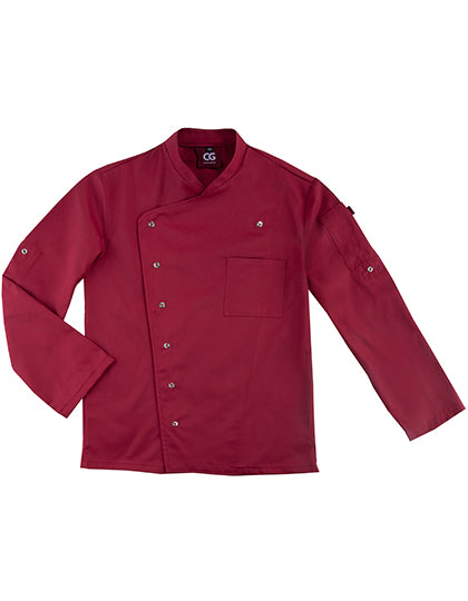 CG Workwear - Men´s Chef Jacket Turin Classic - Cherry
