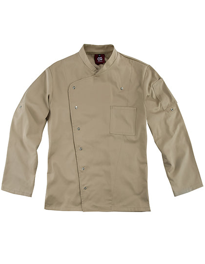 CG Workwear - Men´s Chef Jacket Turin Classic - Khaki