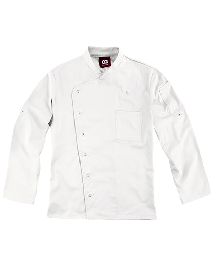 CG Workwear - Men´s Chef Jacket Turin Classic - White