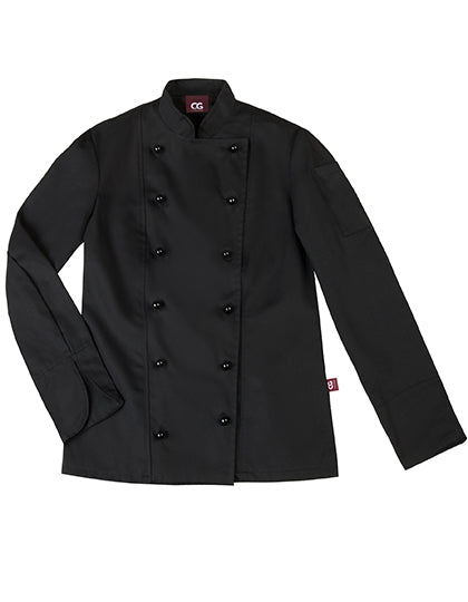 CG Workwear - Ladies´ Chef Jacket Rimini - Black
