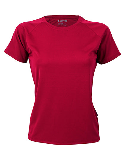 CONA SPORTS - Ladies´ Rainbow Tech Tee - Bordeaux Red
