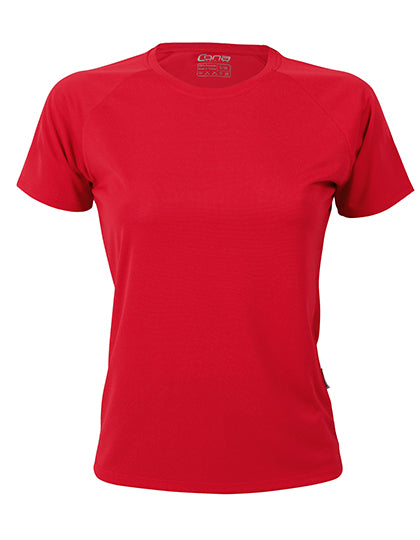 CONA SPORTS - Ladies´ Rainbow Tech Tee - Lobster Red