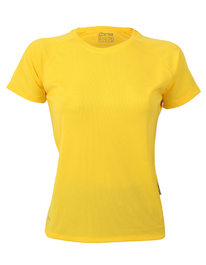 CONA SPORTS - Ladies´ Rainbow Tech Tee - Sun Yellow