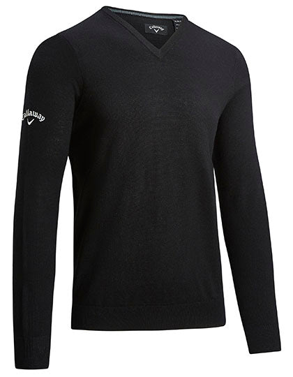 Callaway - Men´s V-Neck Merino Sweater - Black Onyx