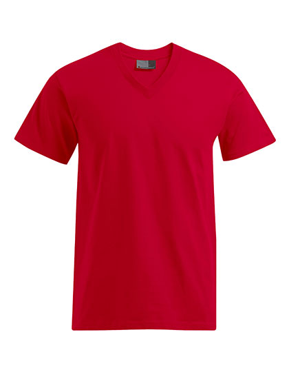 Promodoro - Premium V-Neck-T - Fire Red