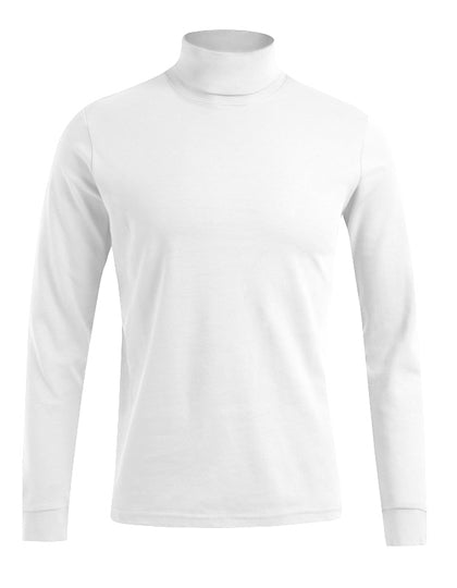Promodoro - Men´s Turtleneck-T Long Sleeve - White