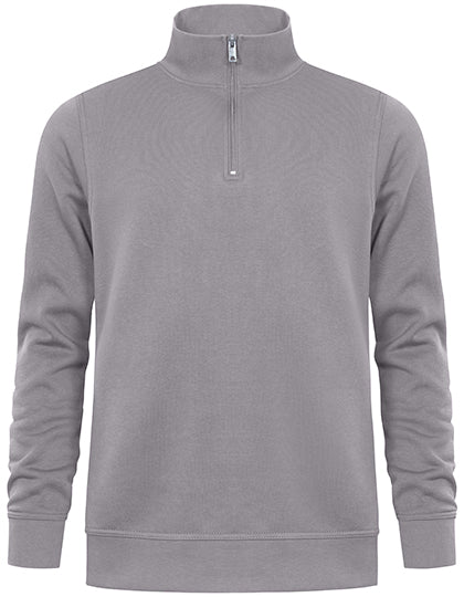 Promodoro - Unisex Troyer Side Pocket - New Light Grey (Solid)