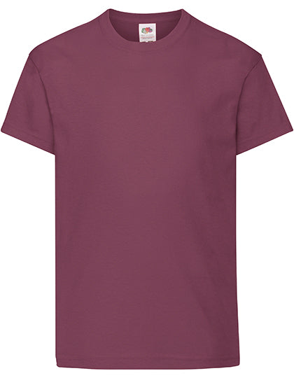 Fruit of the Loom - Kids´ Original T - Burgundy