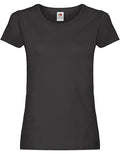 Fruit Of The Loom – Original Dames T-Shirt – Black