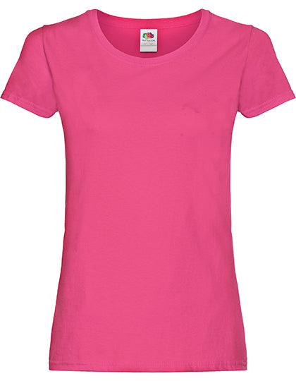 Fruit Of The Loom – Original Dames T-Shirt – Fuchsia