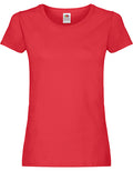 Fruit Of The Loom – Original Dames T-Shirt – Red