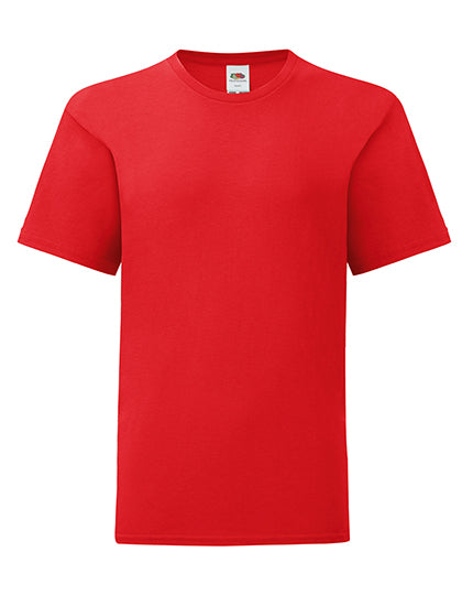Fruit Of The Loom - iconic Jongens T-Shirt - Red