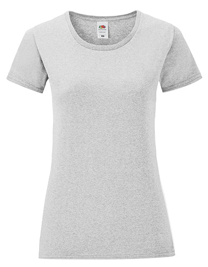 Fruit Of The Loom - iconic Dames T-Shirt - Heather Grey