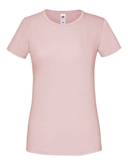 Fruit Of The Loom - iconic Dames T-Shirt - Powder Rose