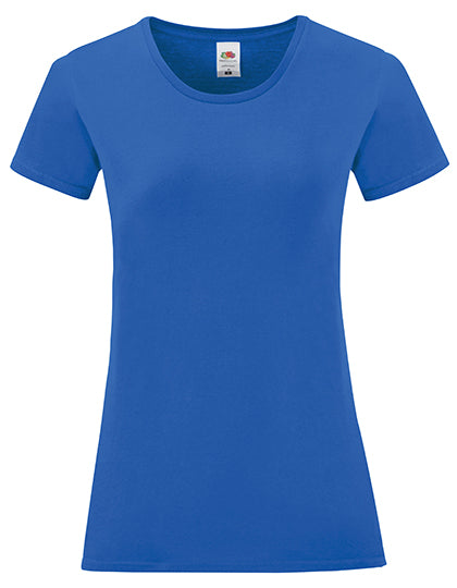 Fruit Of The Loom - iconic Dames T-Shirt - Royal Blue