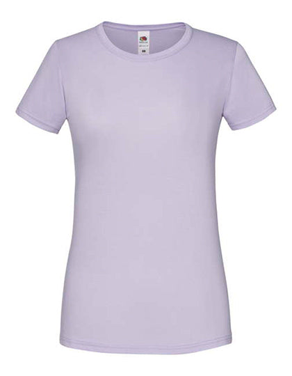 Fruit Of The Loom - iconic Dames T-Shirt - Soft Lavender