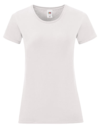 Fruit Of The Loom - iconic Dames T-Shirt - White