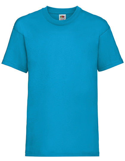 Fruit Of The Loom - Valueweight Kinder T-Shirt Ronde Hals - Azure Blue