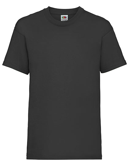 Fruit Of The Loom - Valueweight Kinder T-Shirt Ronde Hals - Black