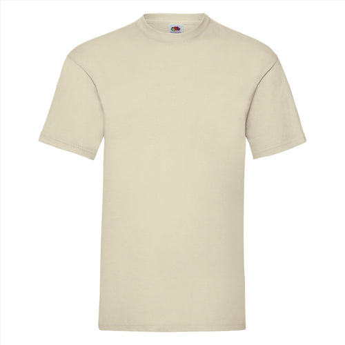 Fruit of the Loom Valueweight T-shirt Natural — voor